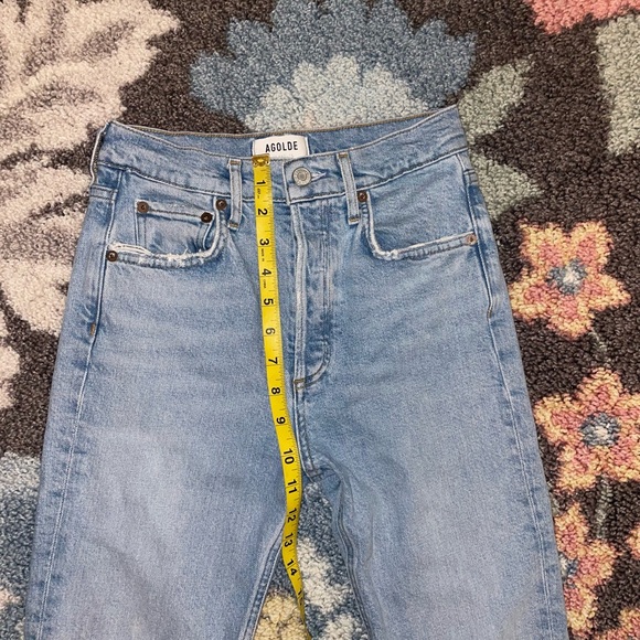 AGOLDE Riley High Rise Straight Crop Jeans size 24 - Picture 6 of 9